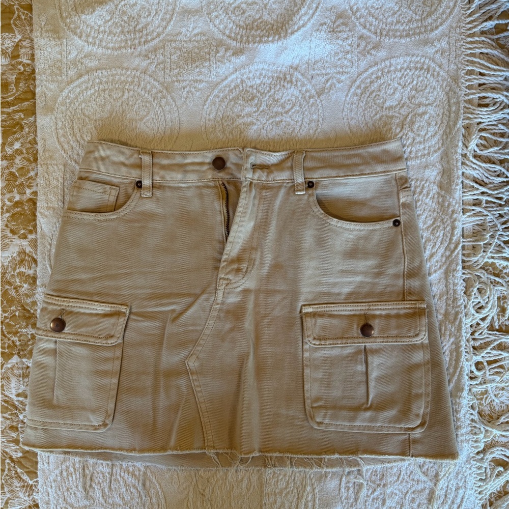 Blu Pepper Beige Button-Up Jacket